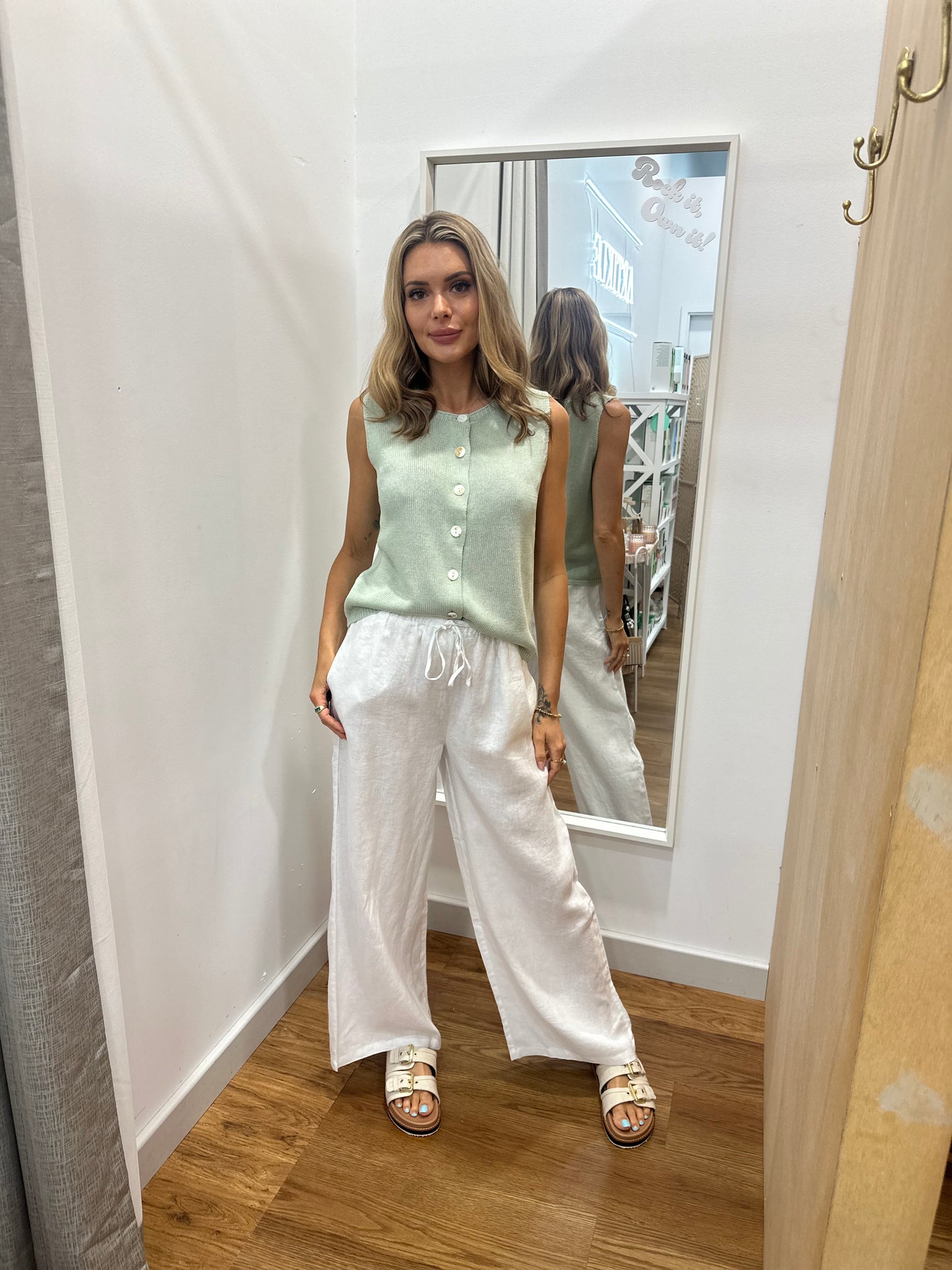 Tara Pants by Little Lies - White