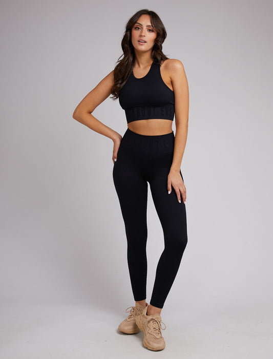 Remi Rib Legging - Black