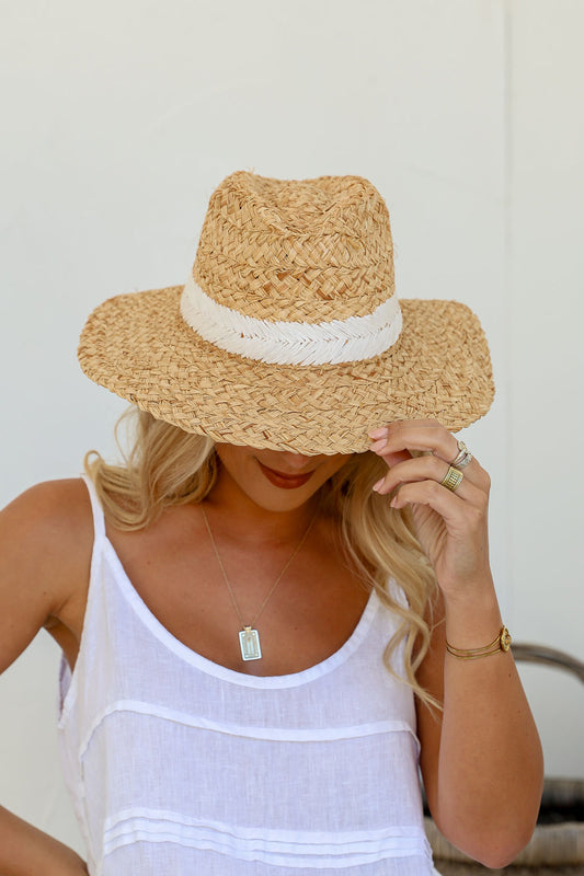 Bellini Straw Hat - Natural|White