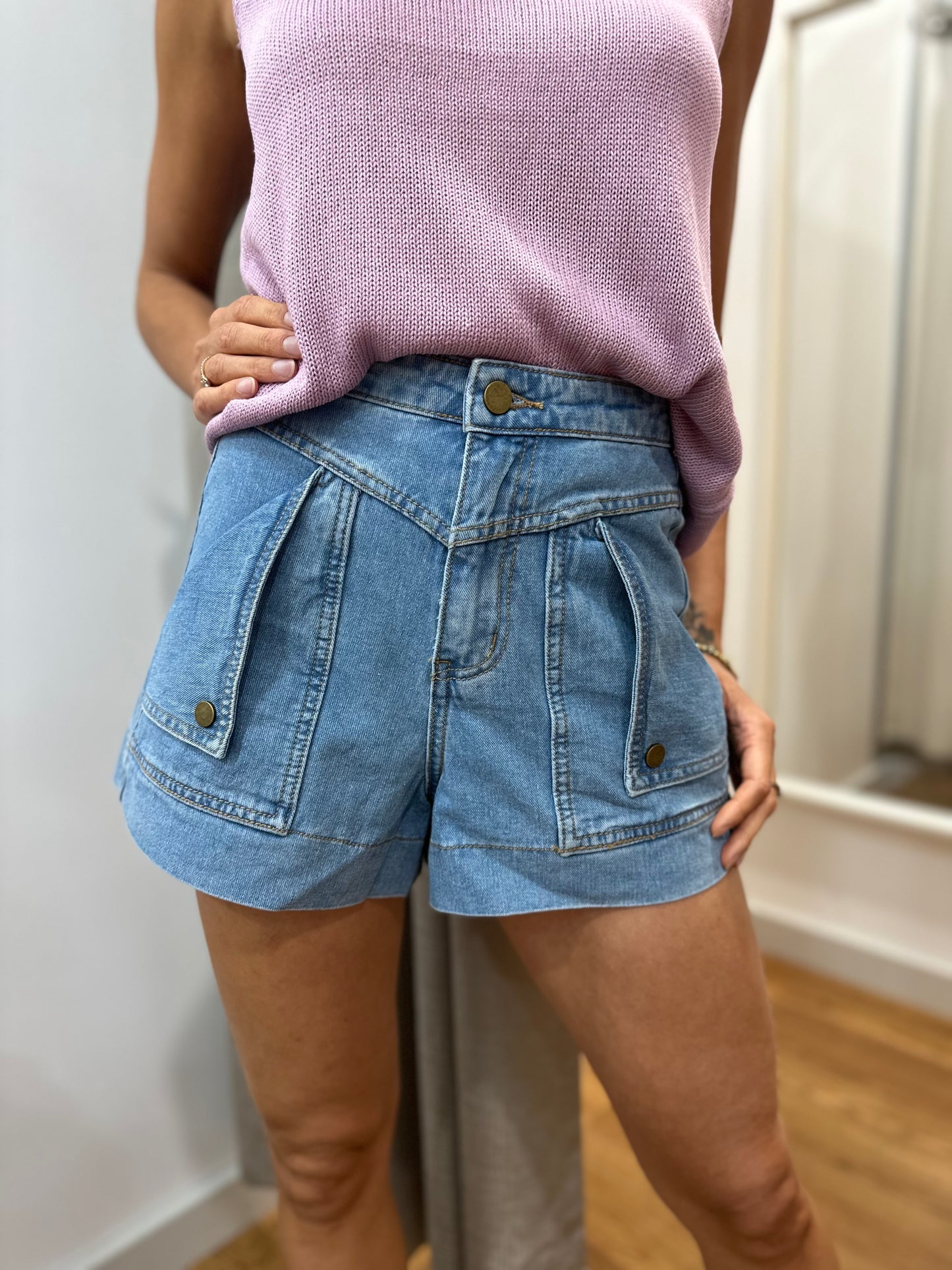 Rosie Denim Shorts by Wits the Label