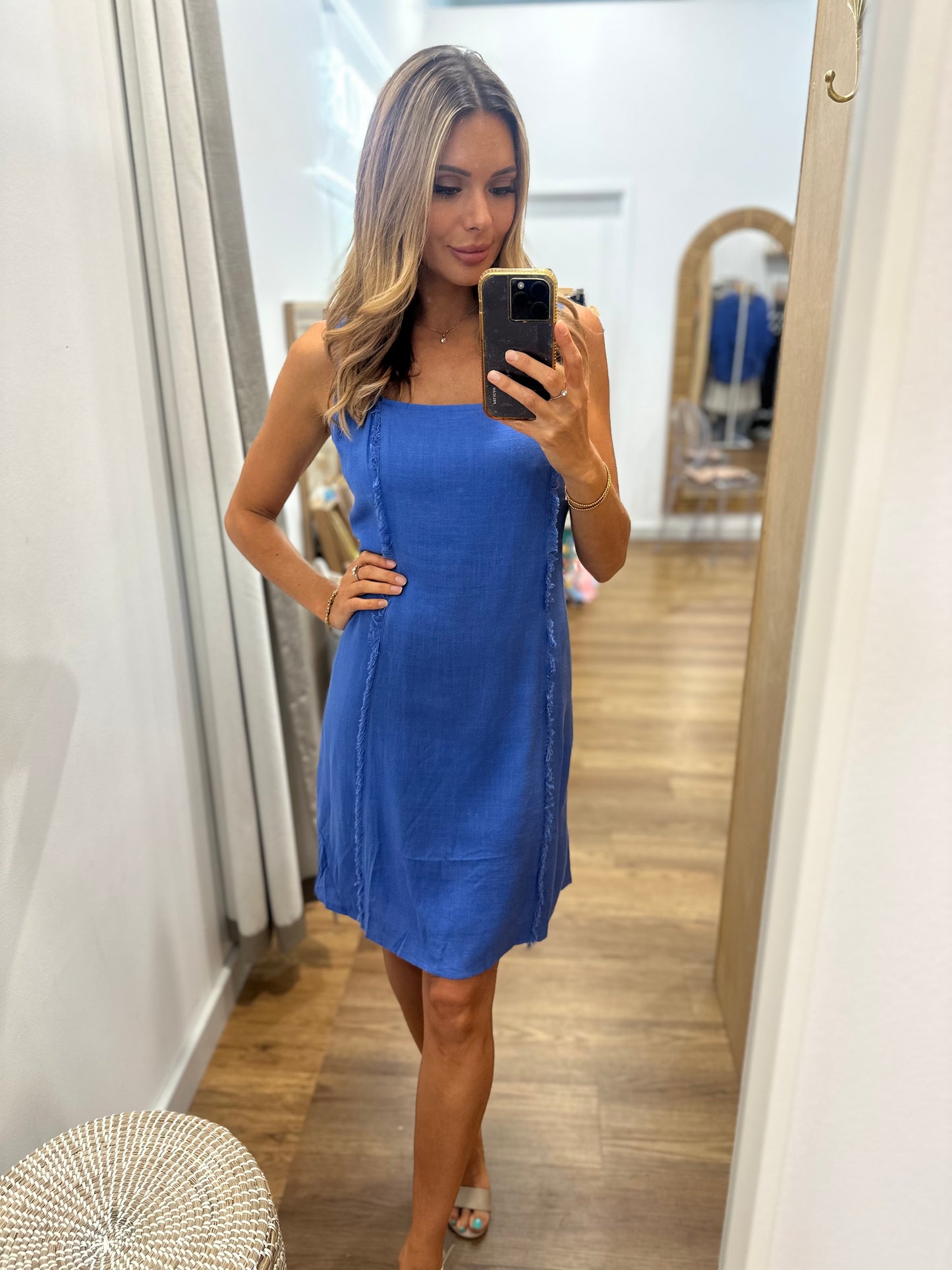 Kaylin Dress - Ocean Blue