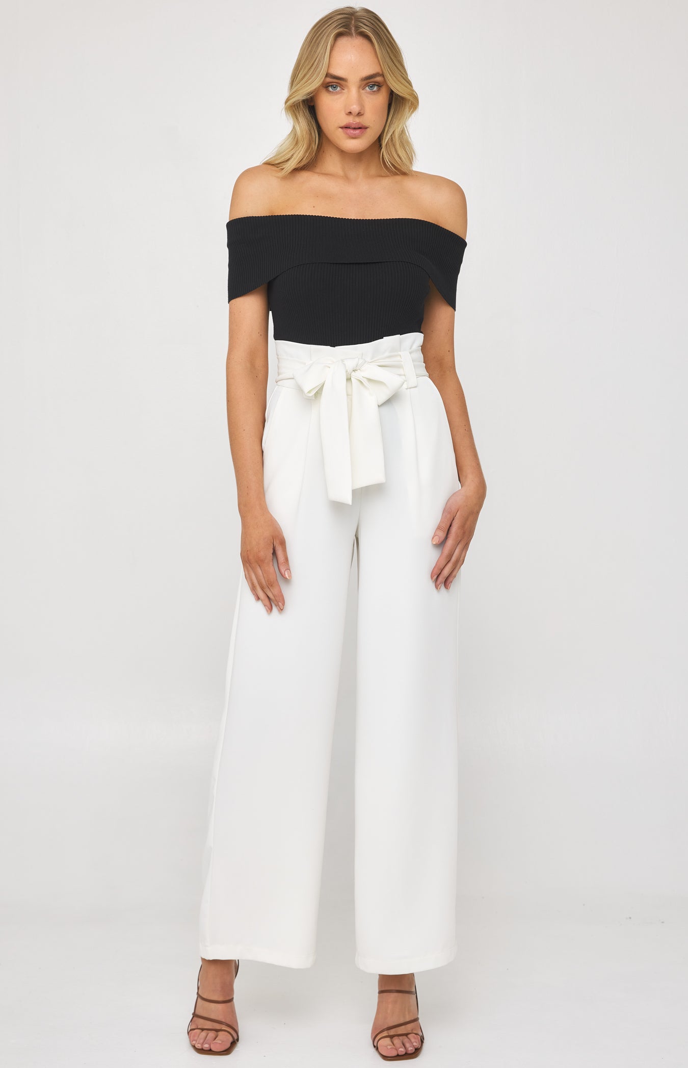 Carlie Wide Leg Pant - White – Artikle Clothing