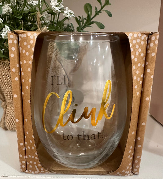 I’ll Drink to That - Assemble Stemless Wine Glass